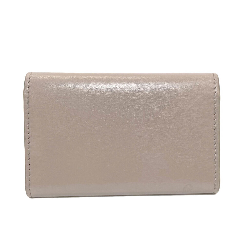 Celine Key Case Wallet Triomphe Calfskin Black